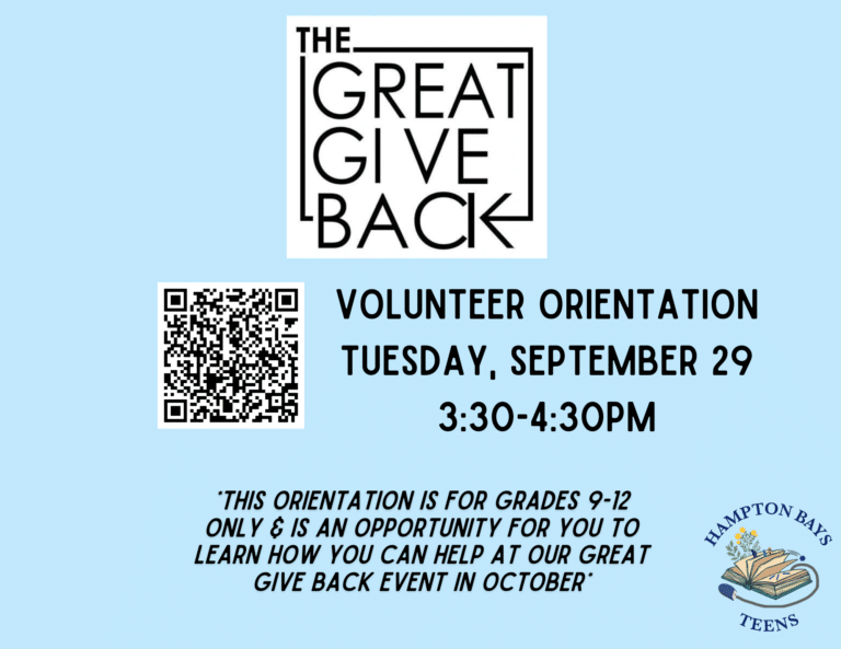 Great Give Back Volunteer